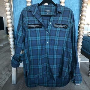 Plaid J. Crew button down